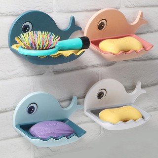 TEMPAT SABUN BATANG IKAN PAUS RAK DINDING KAMAR MANDI SOAP HOLDER