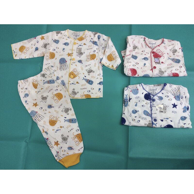 Pakaian Baju Bayi NewBorn Calmet/ Kaos Atasan Panjang,Penden,Buntung / Celana Kodok,Pendek,Panjang