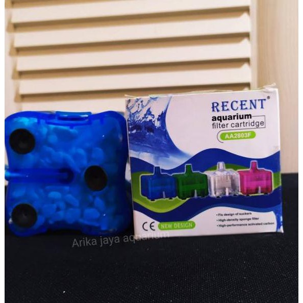 Terkini Alat Filter aerator gelembung udara Recent AA 2803F Filter Cartridge Aquarium akuarium mini