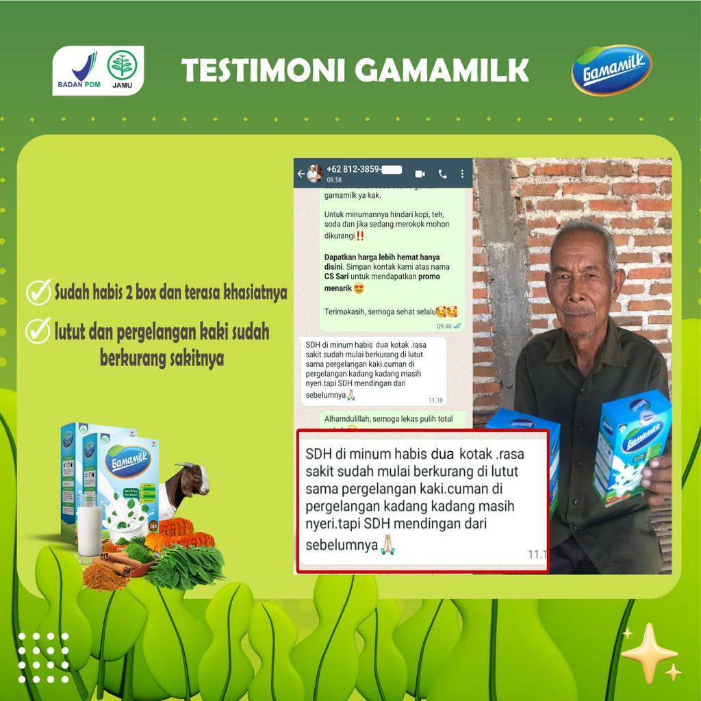 Gamamilk Susu Etawa Plus Gamat Rekomendasi Ilmiah Atasi Nyeri Sendi &amp; Tulang