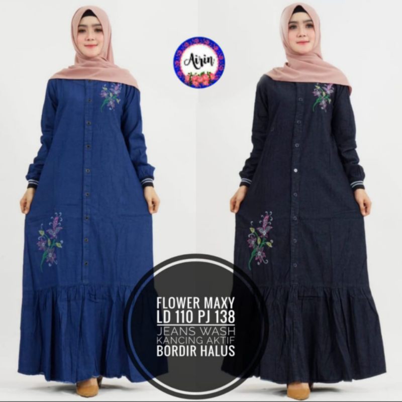 baju wanita Levis flower MAXI original