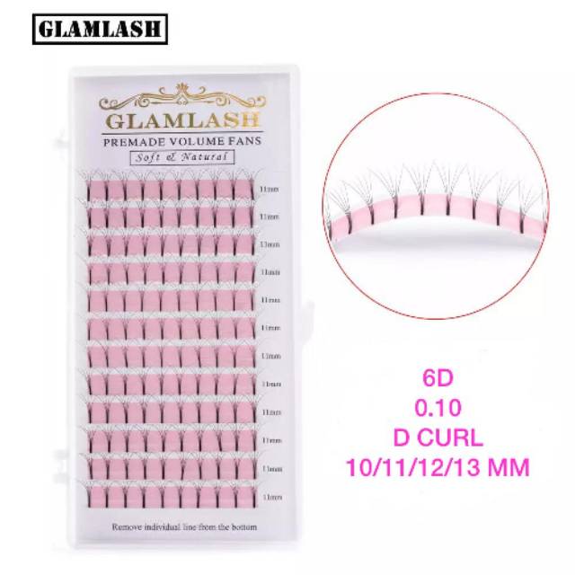 GLAMLASH Russian Volume Eyelash extension 6D