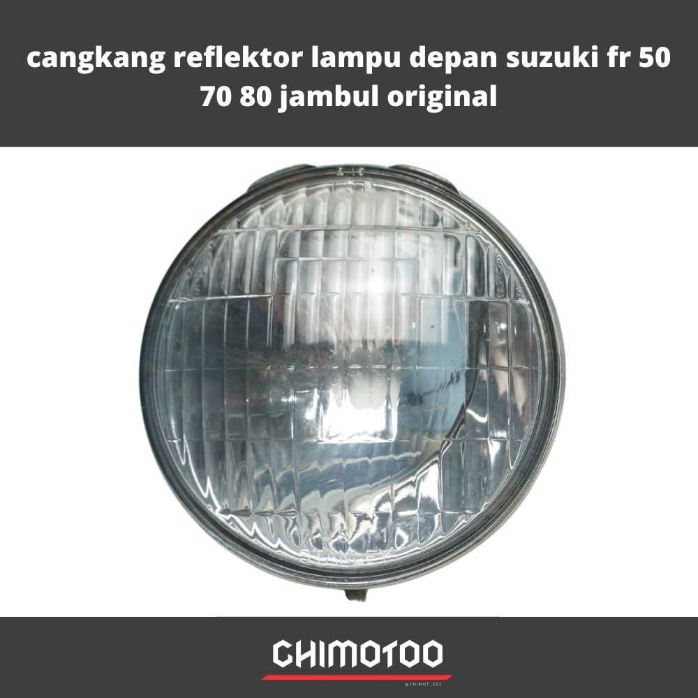 cangkang reflektor lampu depan suzuki fr 50 70 80 jambul original sesuai foto
