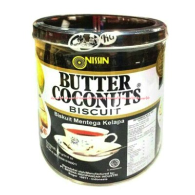 Nissin Butter Coconuts Biscuit 650gr Biskuit Rasa Mentega Kelapa Nisin Buter Cookies Kukis Coconut Kokonut Biscuits Wafer