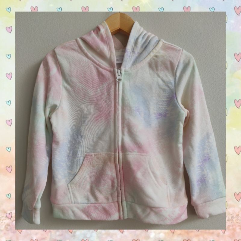 Jaket hoodie anak Place tie dye