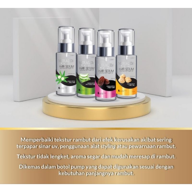 Miranda Hair Serum (Serum Rambut) 100ml - Eclipta Alba - Kukui Nut - Jojoba Oil - Aloe-3