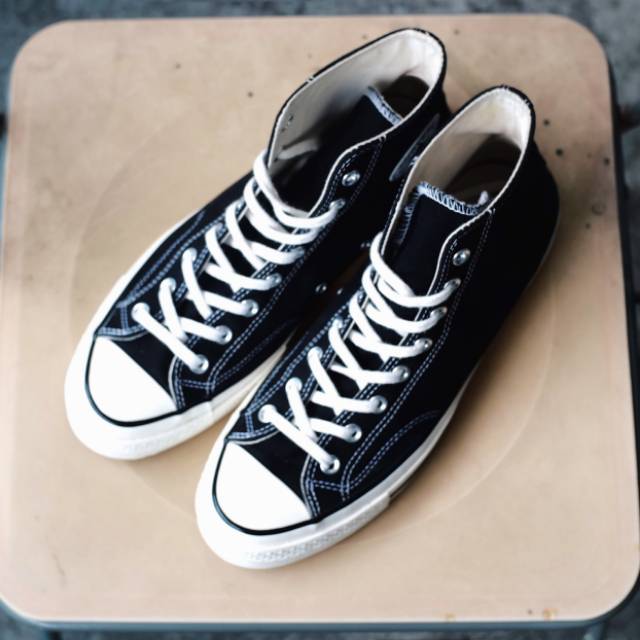 Converse CT 1970S High Black White Egret Resmi MAP