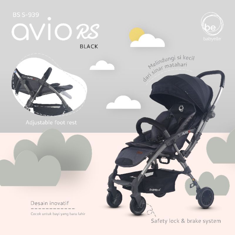 Stroller BabyElle Avio RS S939 Reversible Kereta Dorong Bayi Baby Elle Hadap Ibu