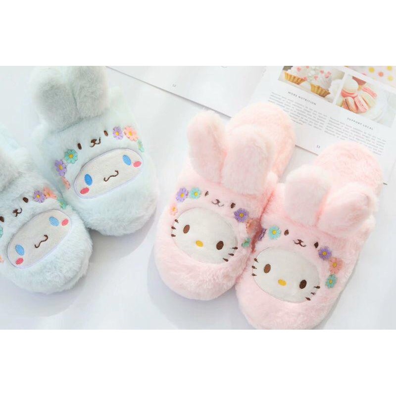 SANDAL RUMAH BONEKA MELODY HELLO KITTY SHELLIE MAY PURIN CINNAMOROLL STELLA LOU GELATONI BUNNY