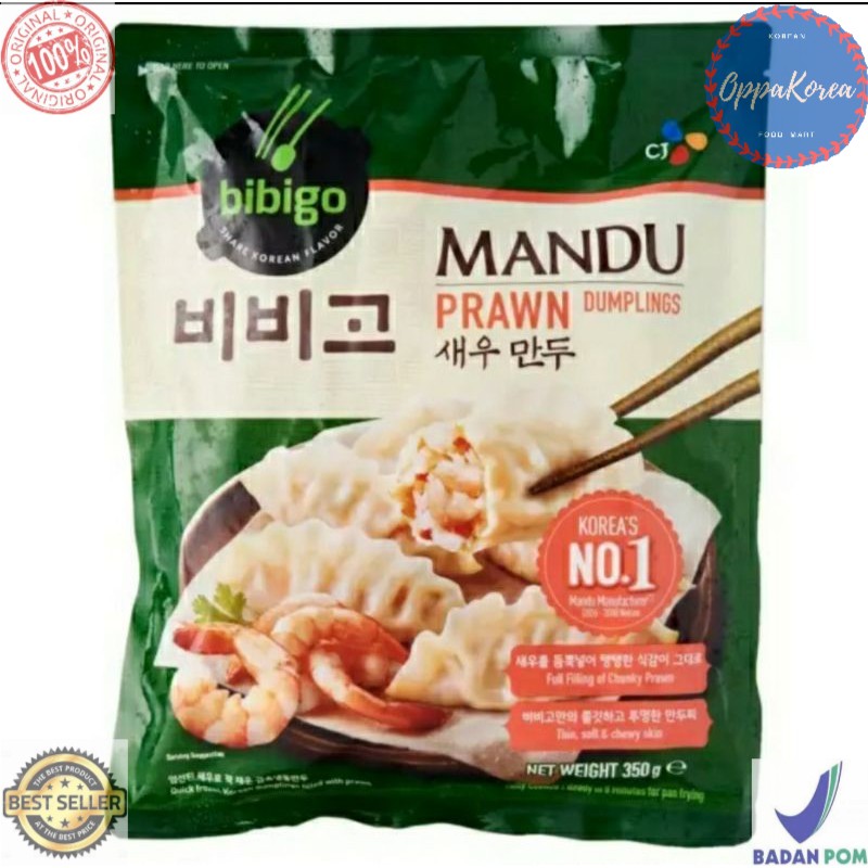 Bibigo Mandu Prawn Dumpling / Mandu Isi Udang 350 gram