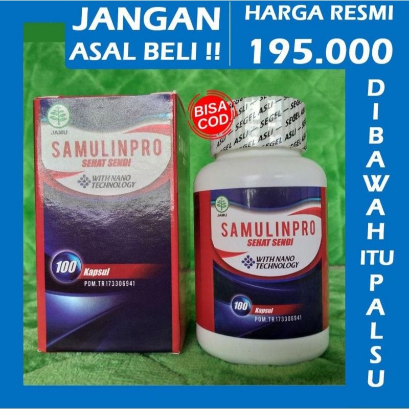 

SAMULINPRO Sehat Sendi 100% Original Dikirim Langsung Dari Gudang
