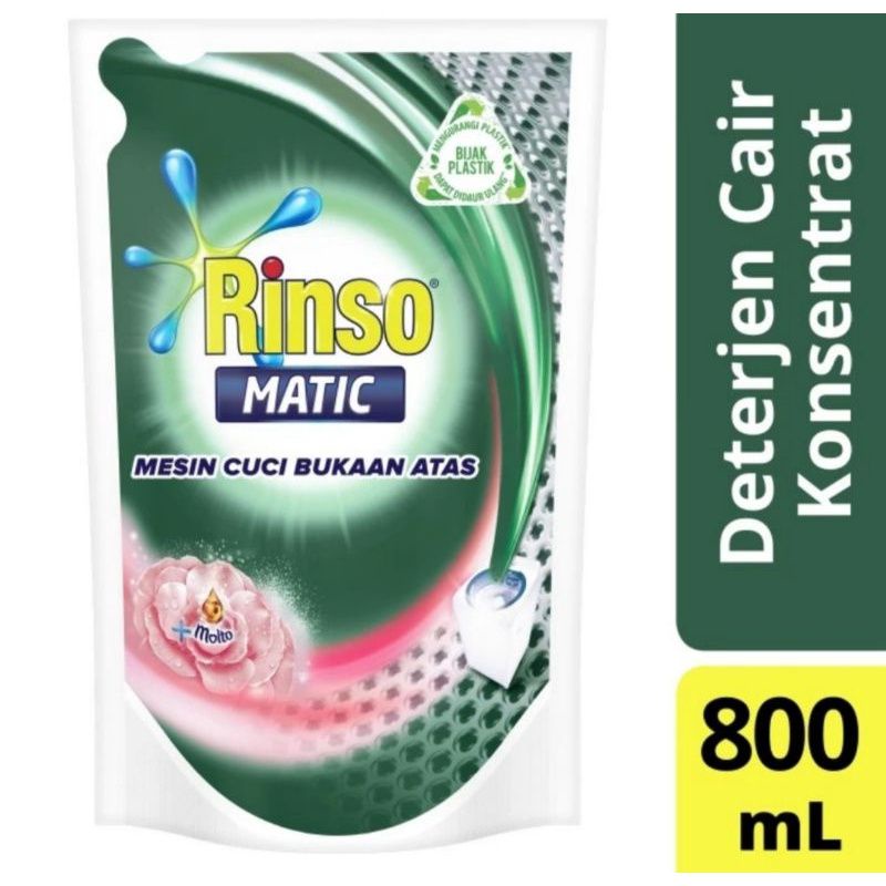 Rinso cair matic+molto 800ml