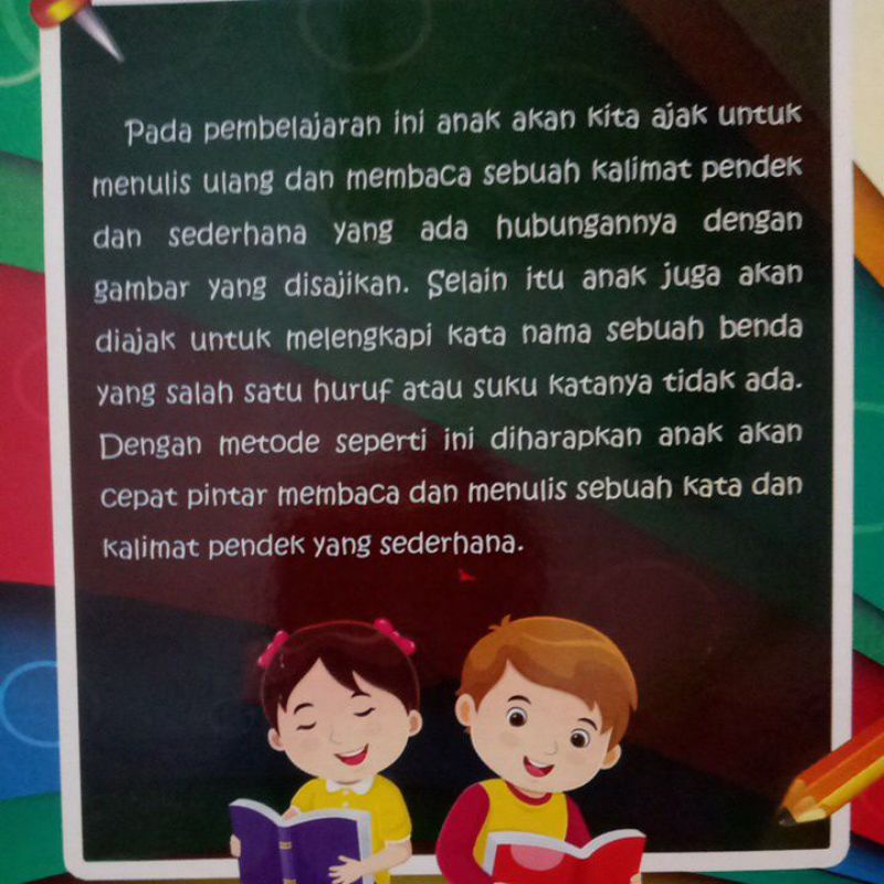 Buku Paud Cepat Pintar Membaca Dan Menulis