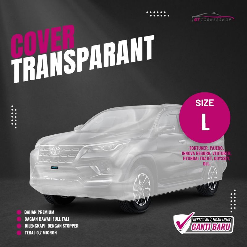 Cover Mobil Transparan Sarung Mobil Avanza Jazz Xenia Selimut Mobil