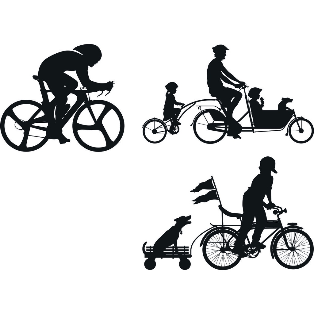 Bicycle Silhouette Vector - Coreldraw