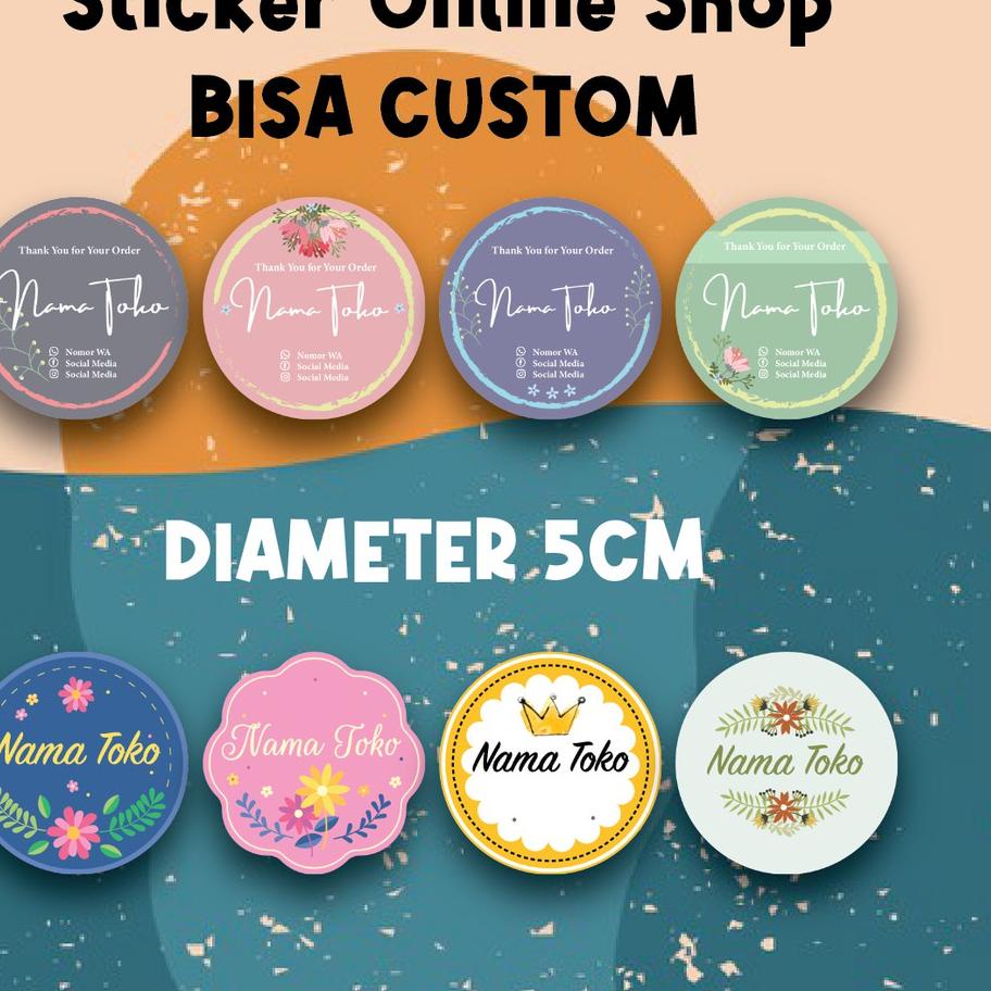 

[F_097] [50 pcs] Sticker Label Olshop Bisa Custom - Sticker olshop - Stiker Kemasan - sticker olshop