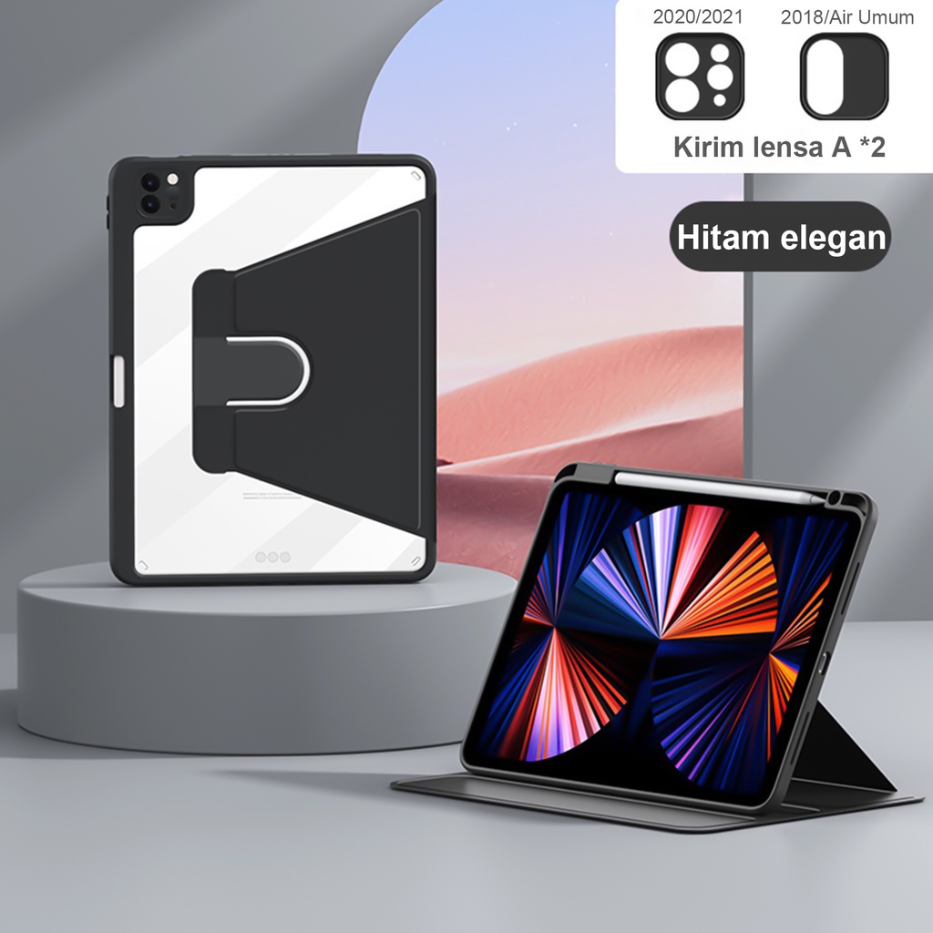 Kasus iPad Air 4 iPad mini 6 Magnetic Cover Tablet Stand 360° Putar Cover untuk Pro 11 10.2 10.9 11 12.9 Air 2020 Cover