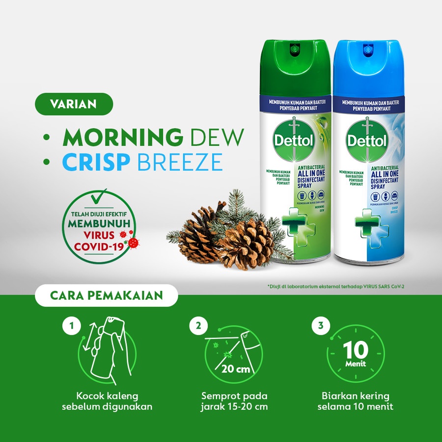 Dettol | Disinfektan Spray 450ml