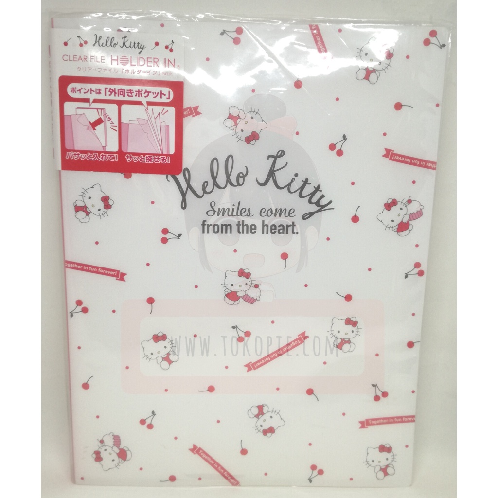 

Sanrio Hello Kitty 8 Pockets Clear File Holder In