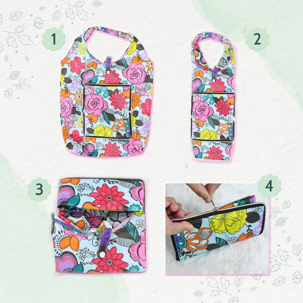 Tas Belanja Jinjing / Lipat Shopping Bag Model Dompet Motif G006