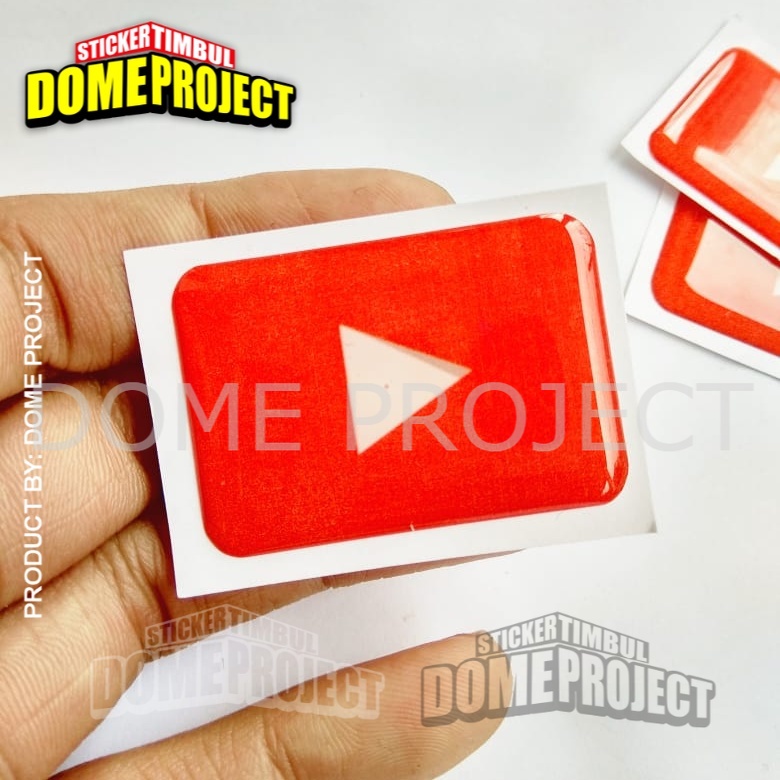 YOUTUBE STIKER MOTOR EMBLEM LENTUR AKSESORIS SEPEDA MOTOR