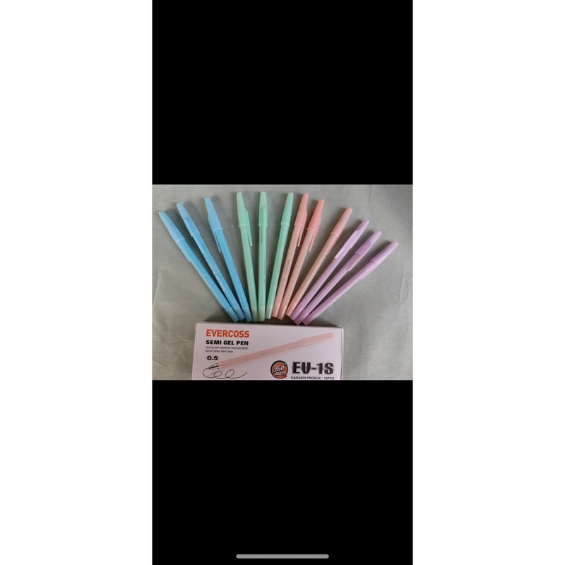 

ballpoint semi gell evercross ev01 lusinan pastel setara ae7