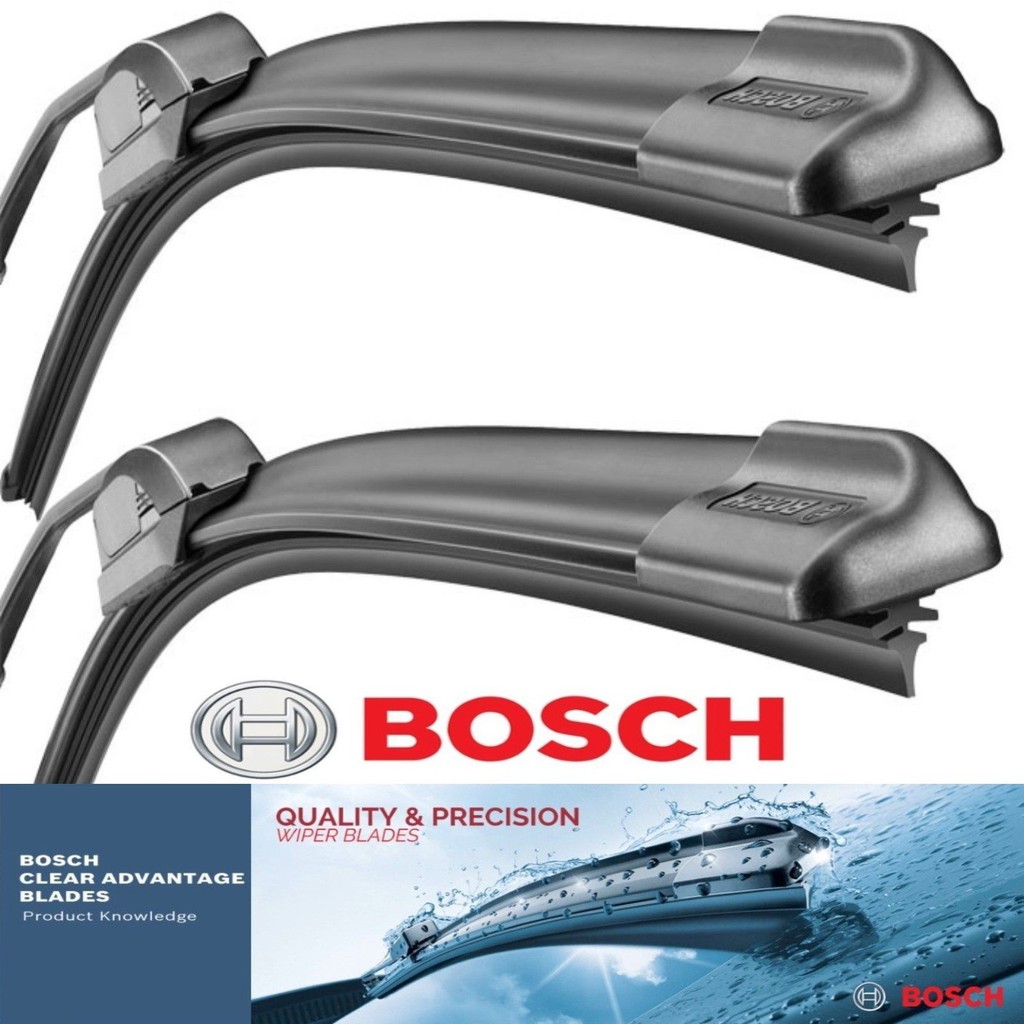 WIPER MOBIL BOSCH CLEAR ADVANTAGE BCA 1 SET ISI 2 / WIPER BOSCH FRAMELESS SEMUA JENIS TYPE  MOBIL