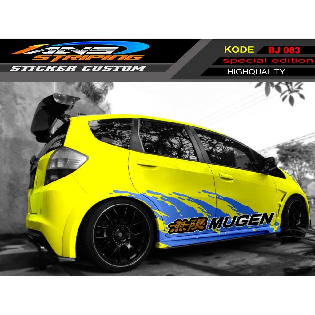 STIKER SAMPING HONDA JAZZ MUGEN RACING