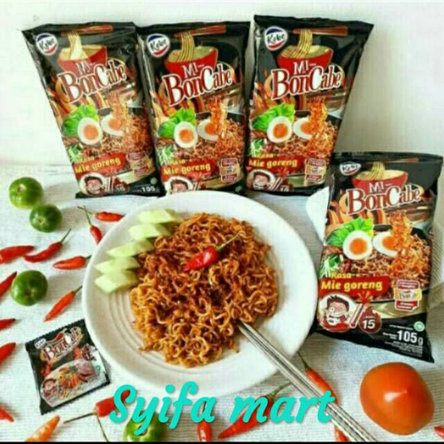 

Kobe mie goreng bon cabe level 15 (105g)ready stok langsung kirim nggak nunggu pengemasan