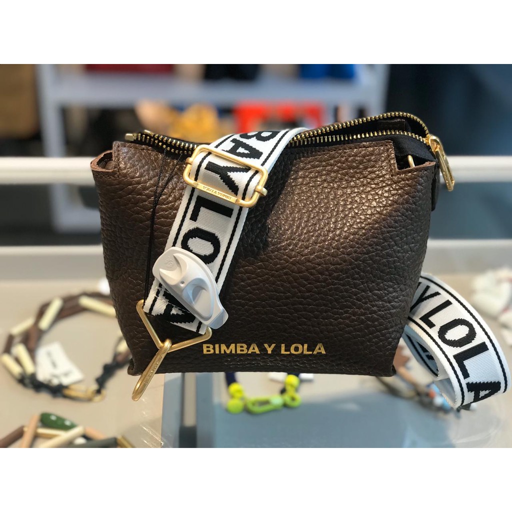 Ready Stock Bimba Y Lola tas selempang crossbody bag authentic small brown leather