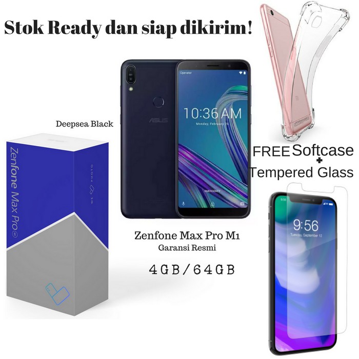 ORIGINAL (ASLI) Asus Zenfone Max Pro (m1) ZB602KL 4GB/64GB - Garansi Resmi Asus