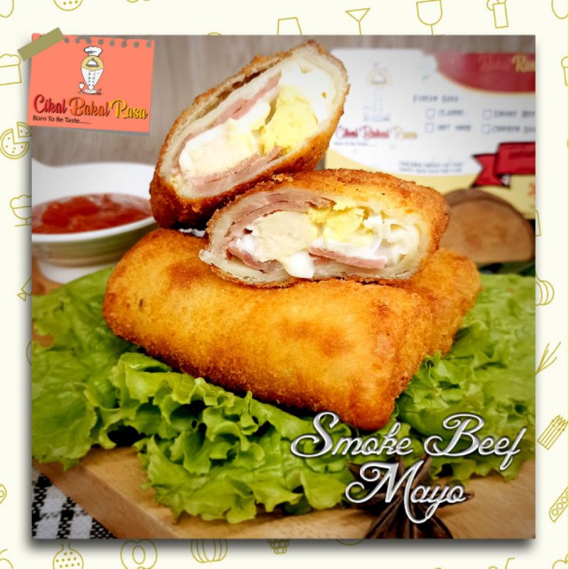 

RISOL / RISOLES SMOKED BEEF CHEESE MAYO KEJU MAYONAISE CIKALBAKALRASA