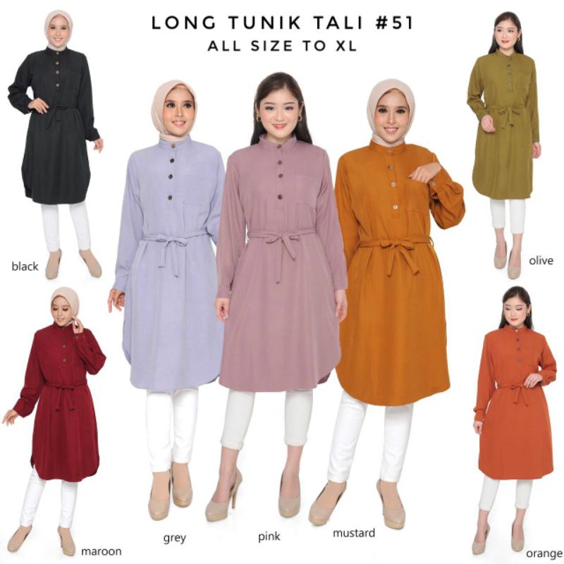 LONG TUNIK WANITA/TUNIK PANJANG SHAKILA PREMIUM