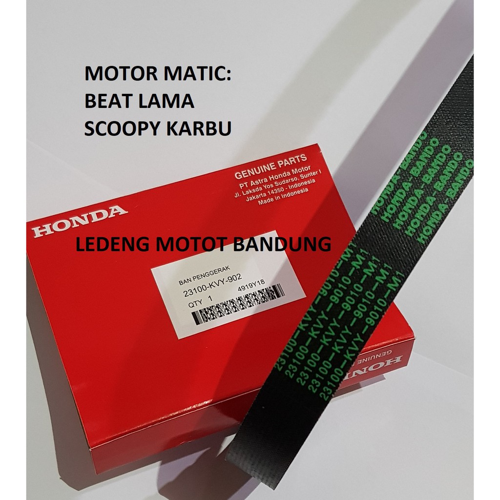 Van Belt V-belt Timing Belt Honda Beat Original 23100-KVY-BA1