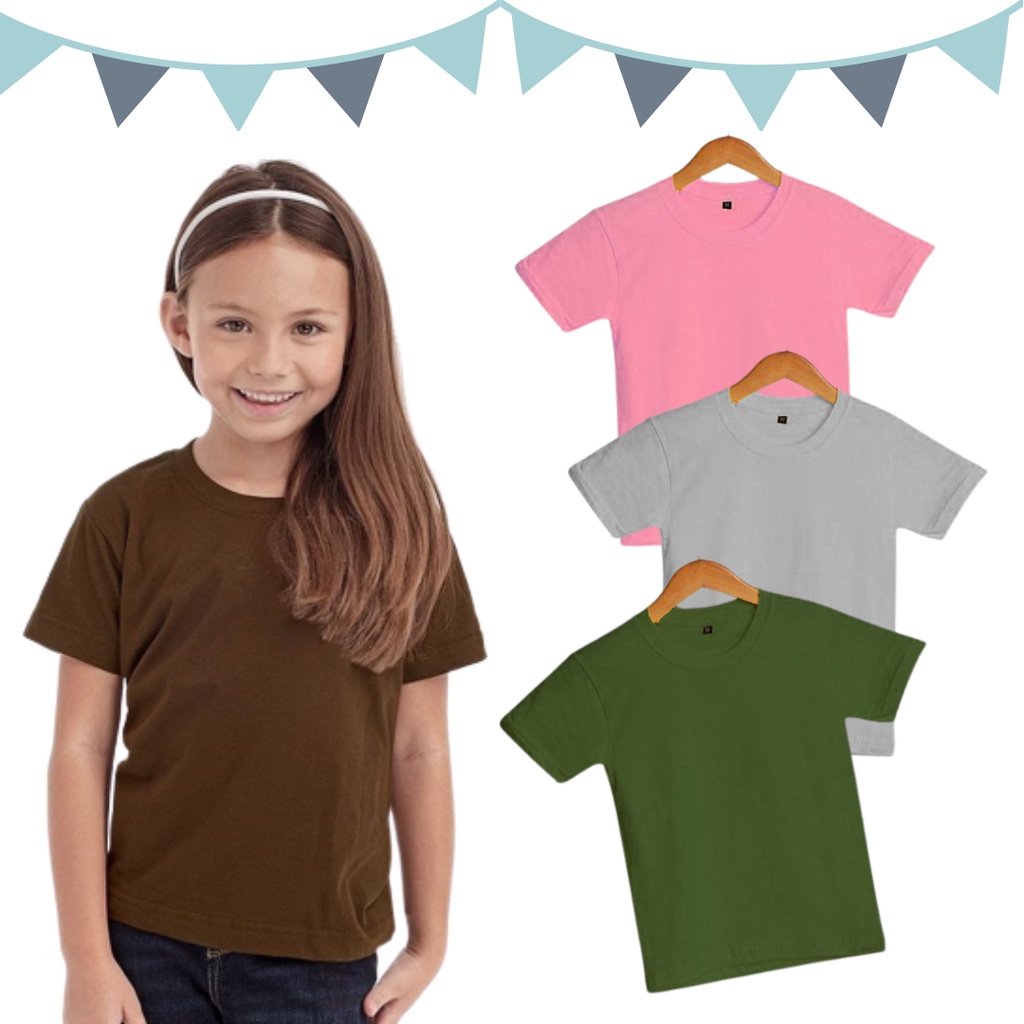 Kaos Polos Anak Katun Usia 1-4 Tahun Kaos Polos Murah Kaos Polos | Baju Anak Polos Kaos Anak Laki-La
