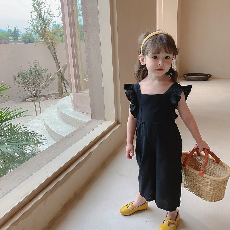 babyfit 3-8thn terusan anak perempuan dengan model jumpsuit overall onesie suit  sc-0607r