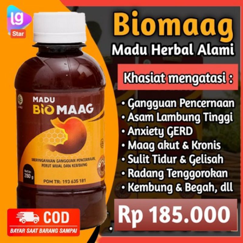 madu biomaag / biomaag madu untuk maag / herbal asam lambung paling ampuh