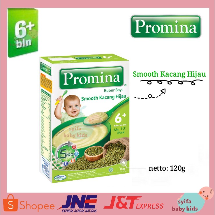 Promina Bubur Bayi 6 Smooth Kacang Hijau Nay Z Beras Tim Organik Tepung Gasol Makanan Baby Anak Shopee Indonesia