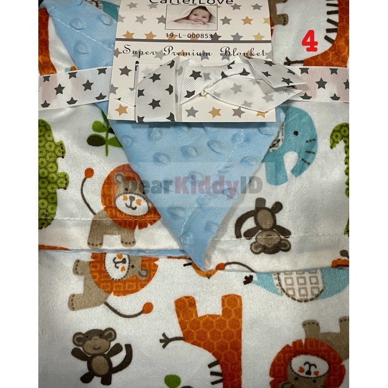 CL Premium Blanket / Selimut Bayi Halus Motif / Carter Love Premium Blanket