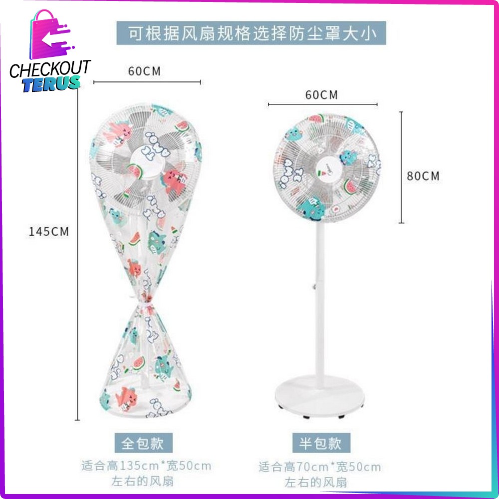 CT C361 Sarung Kipas Angin Karakter Pelindung Kipas Angin Sarung Pembungkus Kipas Angin Penutup Jaring Baby Safety Fan Cover