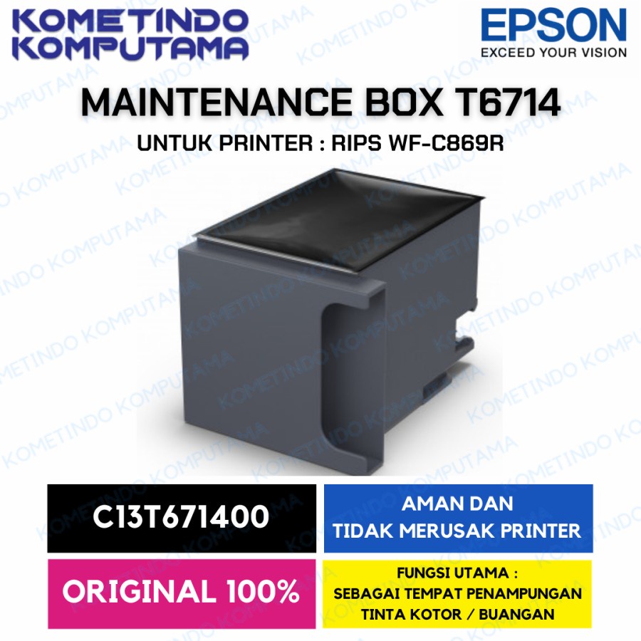 C13T671400 Maintenance Box EPSON WF-C869R ORIGINAL 100% RIPS C869R 878R 879R