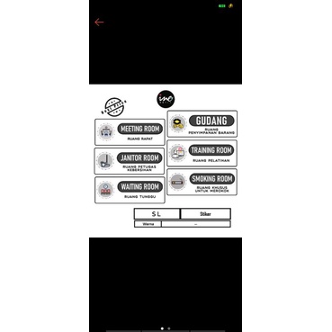 

STICKER NAMA RUANGAN SATUAN