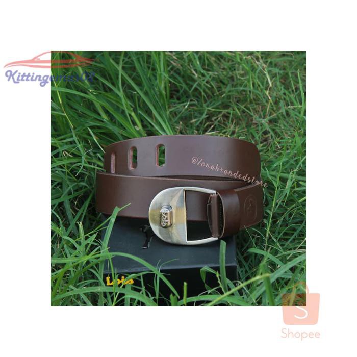 IKAT PINGGANG PRIA GESPER SABUK KTG2I1237 KULIT BRANDED LOIS ORIGINAL LBO281 BROWN