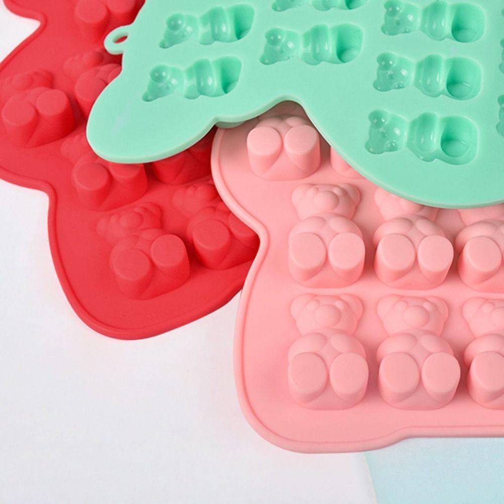 Populer Gummy Bear Silicone Mold Bakeware Fondant Drip Mold Cetakan Silikon Hias