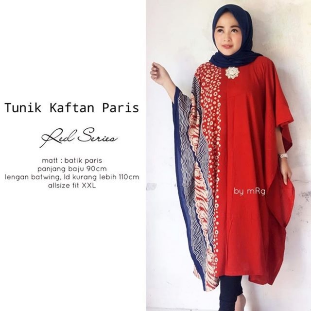 TUNIK KAFTAN PARIS | ATASAN BATIK MURAH
