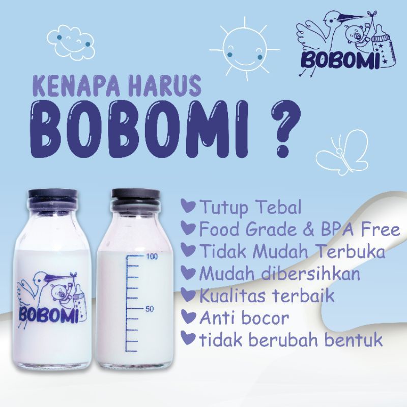 [rumahbayipdg] BOTOL ASI BOBOMI ISI 4 PCS TAKARAN 100 ML