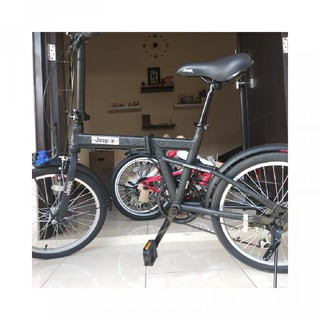 Jeep Folding Bike Sepeda  Lipat Dewasa Ringan Santai  via 