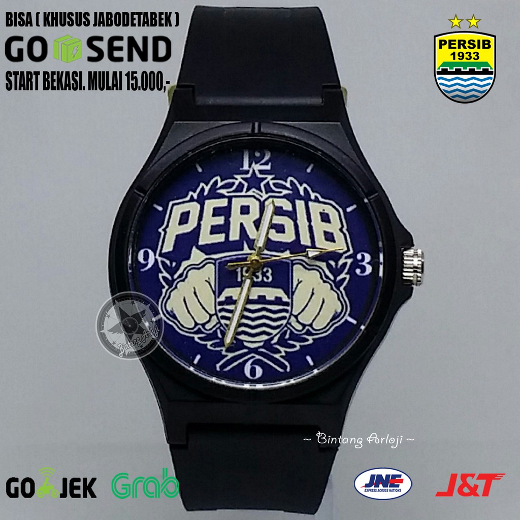 JAM TANGAN PERSIB ANTI AIR (+BOX JAM BB &amp; +BATREI CADANGAN)