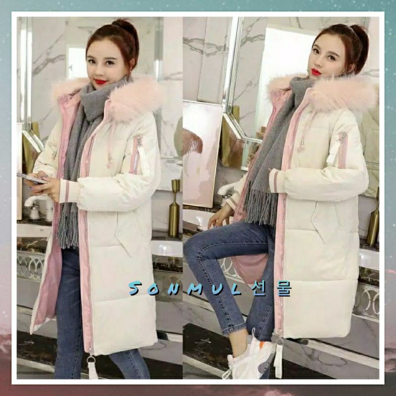 READY INDONESIA WOMAN WINTER PREMIUM VELVET PADDING COAT 'FAVE' JAKET WANITA MUSIM DINGIN IMPOR