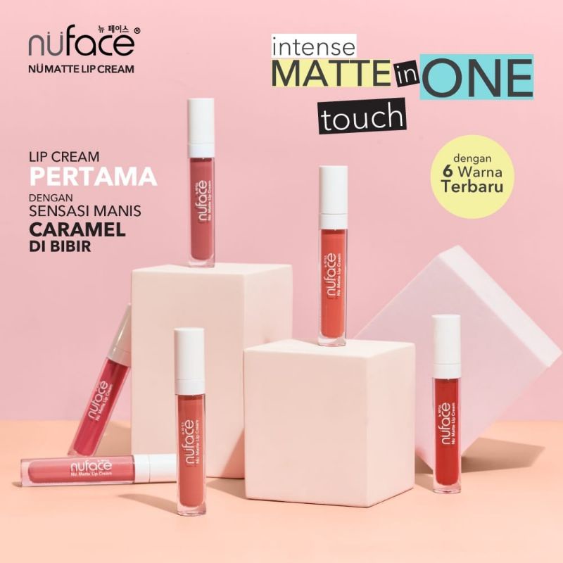 NUFACE Nu Matte Lip Cream | Lipcream Sensasi Caramel Warna Intense Tahan Lama